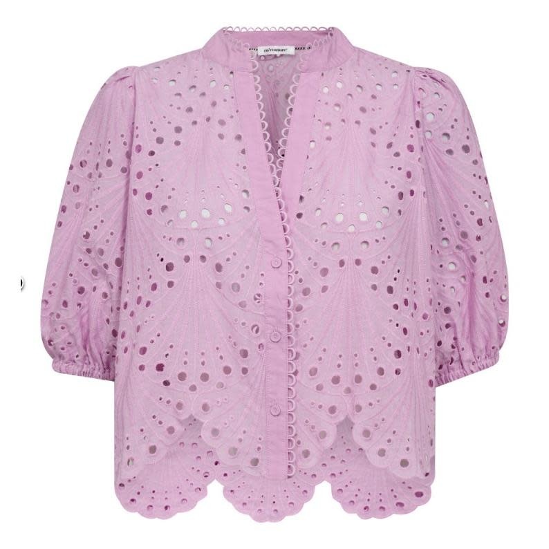 CO'COUTURE Naya CC Anglaise SS Shirt Orchid
