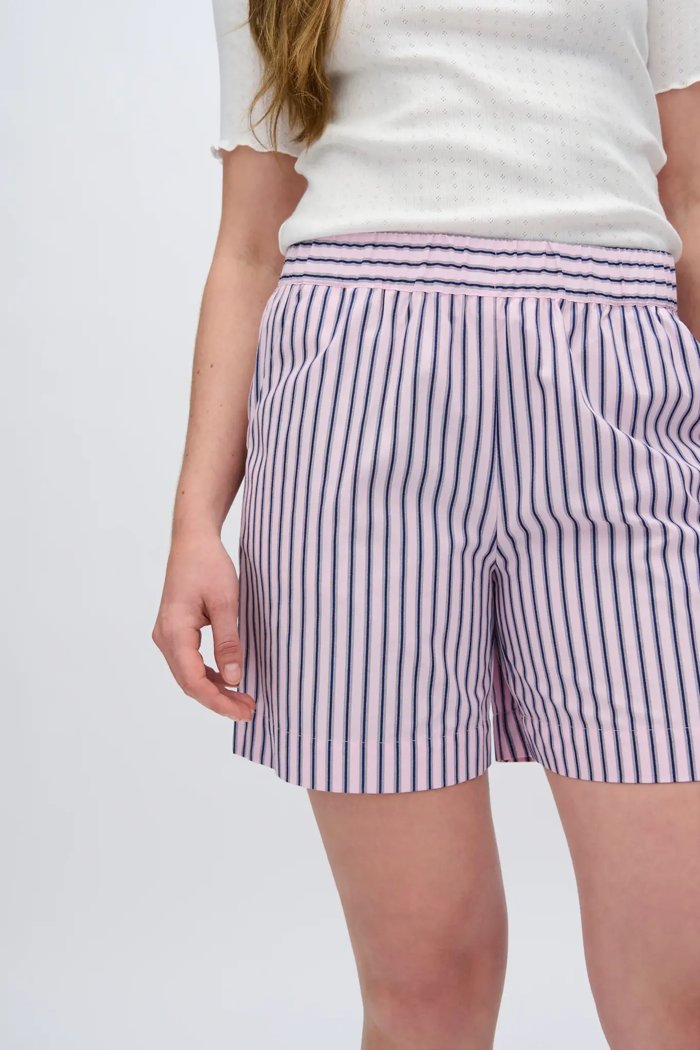 MOVES Waverly striped shorts - Rose Elegance