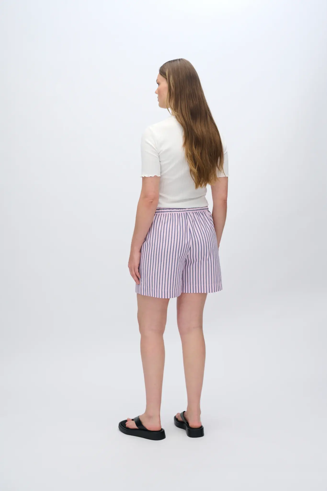 MOVES Waverly striped shorts - Rose Elegance
