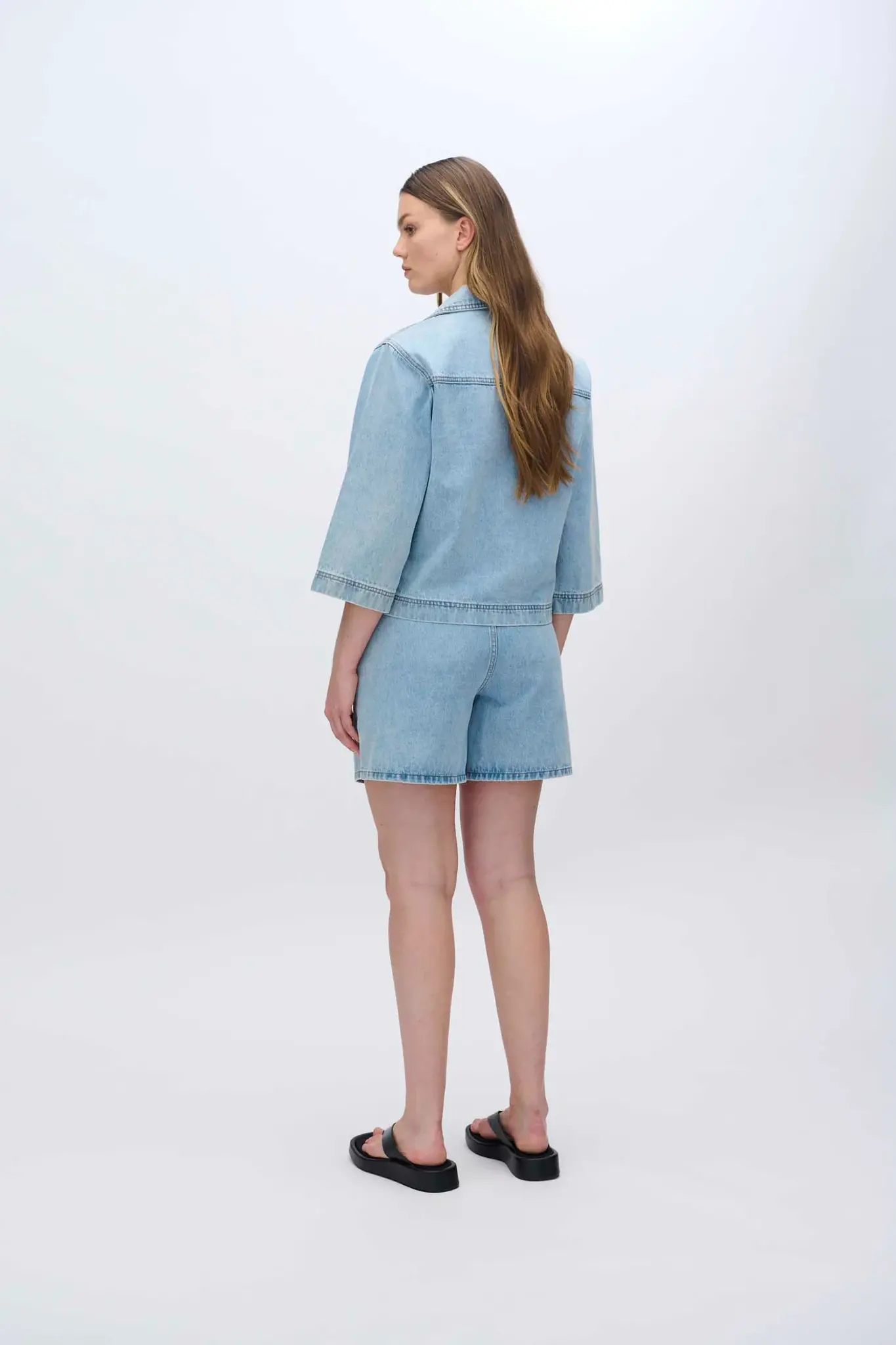 MOVES Amarie denim shirt - Light Blue
