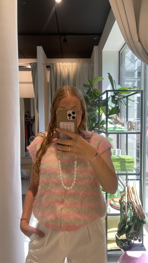 MM Copy of Celine Debardeur Yellow Blue TU