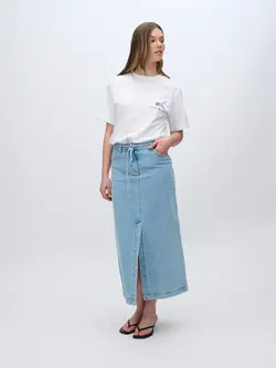 MOVES Maisie denim maxi skirt - Light Blue