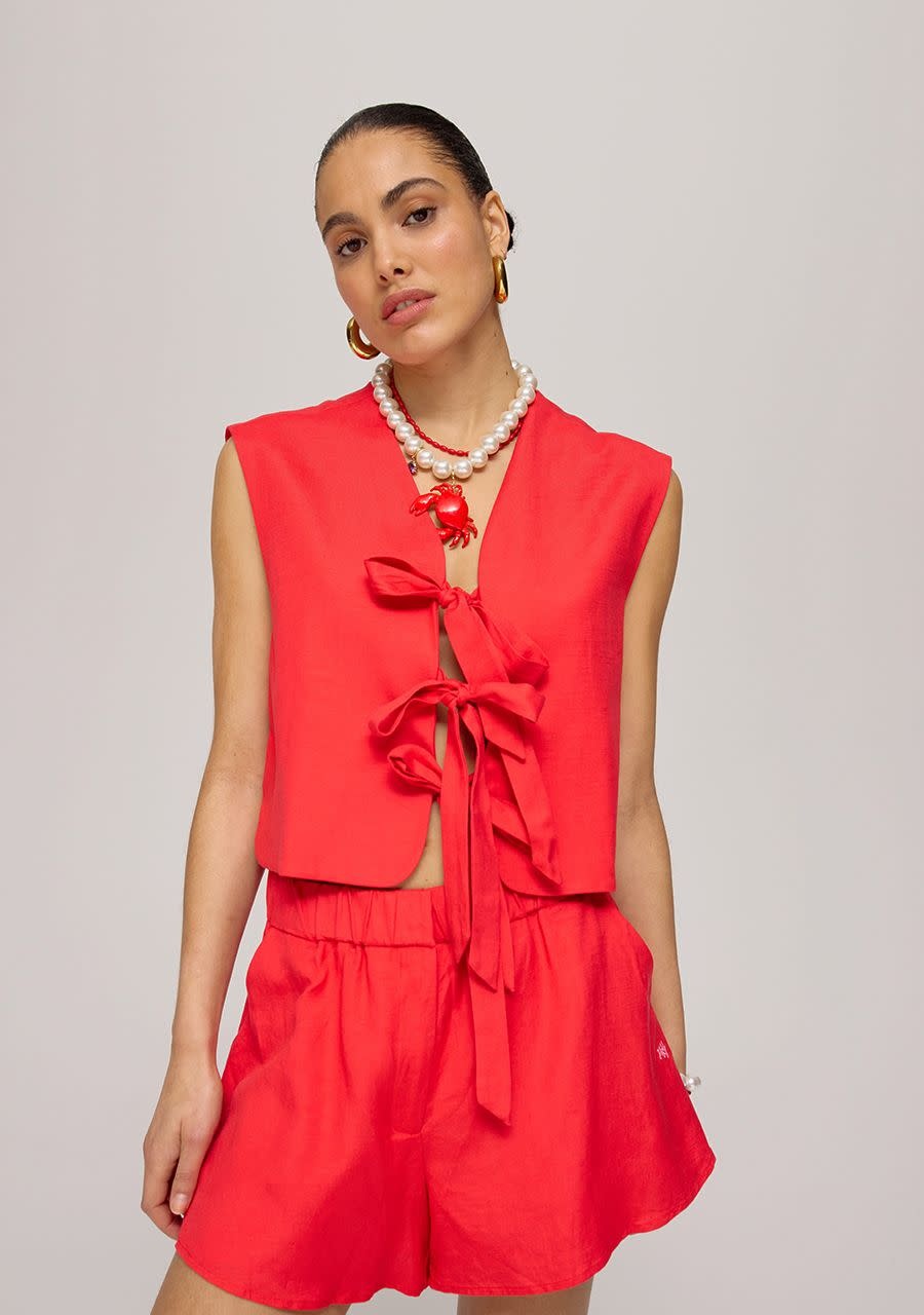 HARPER & YVE Shelby Gilet Bittersweet Red