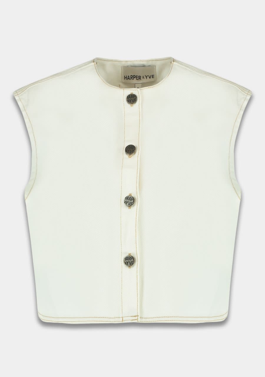 HARPER & YVE Gilly Gilet Ecru