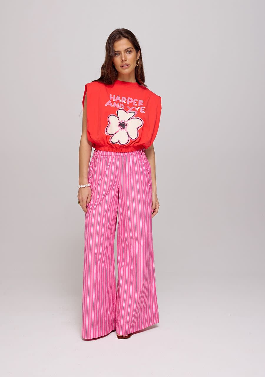 HARPER & YVE Meike Pants Pink Stripe