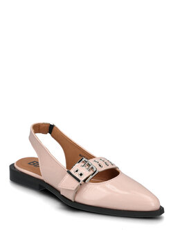 BIANCO Biavictoria Single Buckle Slingback Leather Dusty Pink