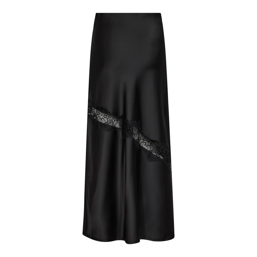 CO'COUTURE DeniseCC Lace Mix Skirt Black