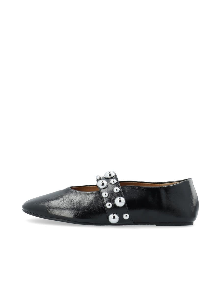 BIANCO Bialuna Ballet Flats Stud Black