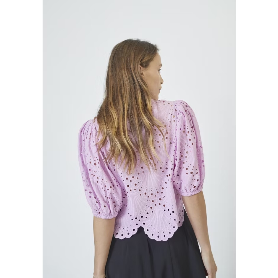 CO'COUTURE Naya CC Anglaise SS Shirt Orchid