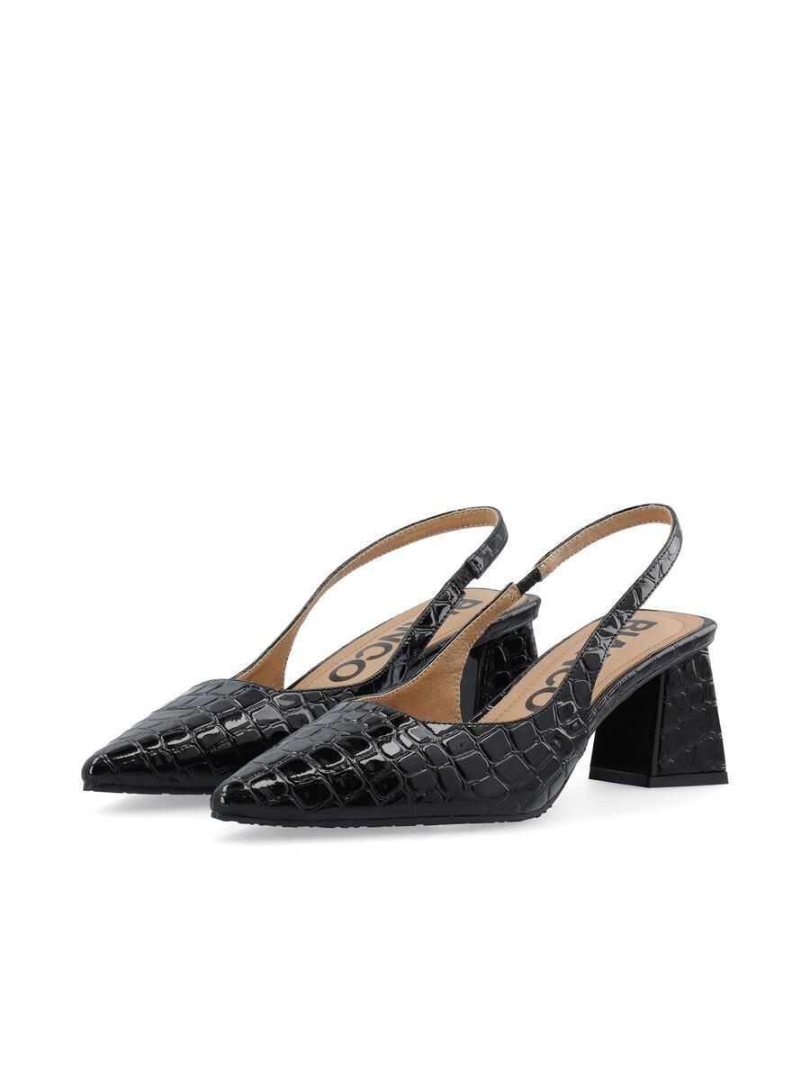 BIANCO BIAMARALYN SLINGBACKS Black