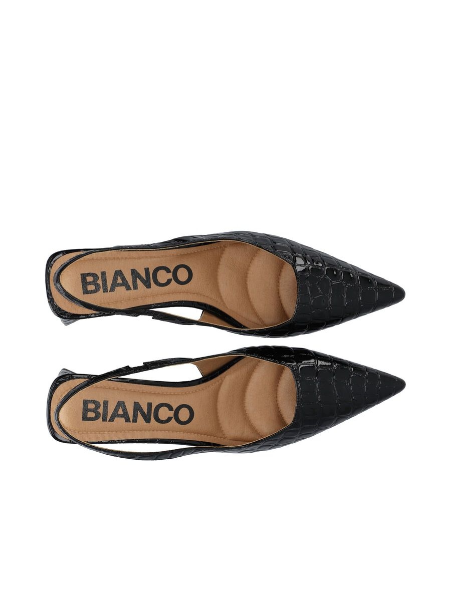BIANCO BIAMARALYN SLINGBACKS Black
