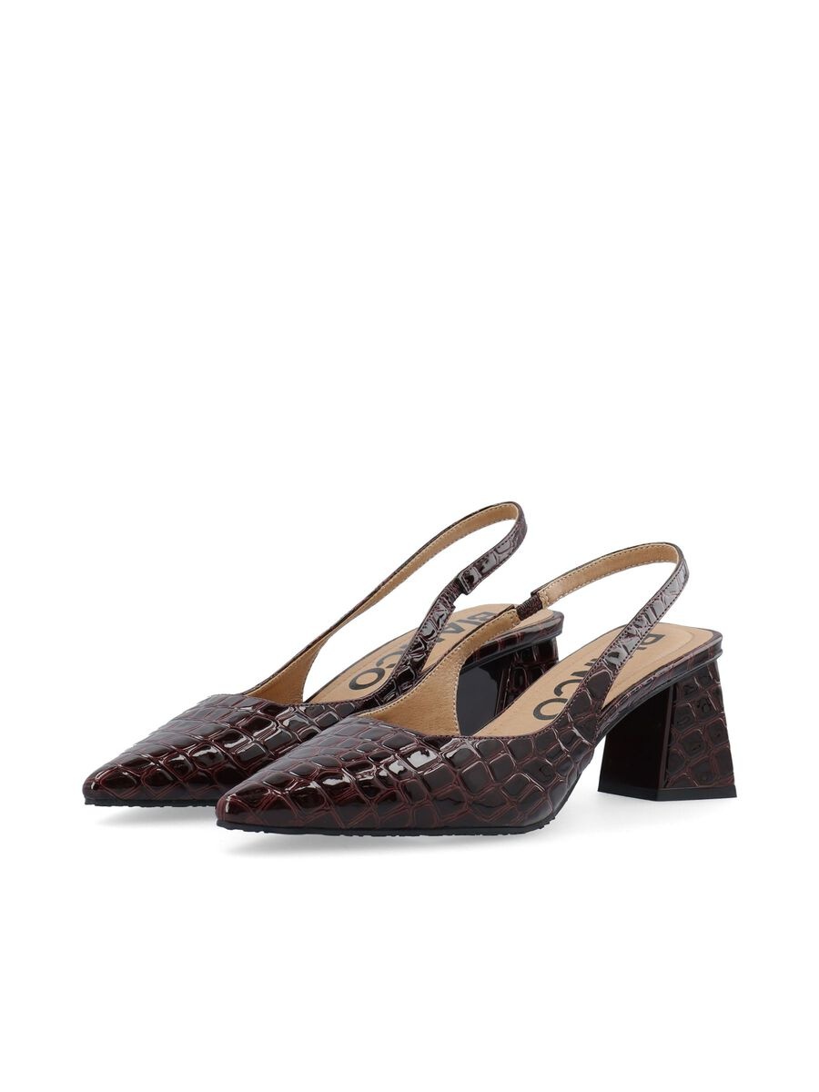 BIANCO BIAMARALYN SLINGBACKS Burgundy