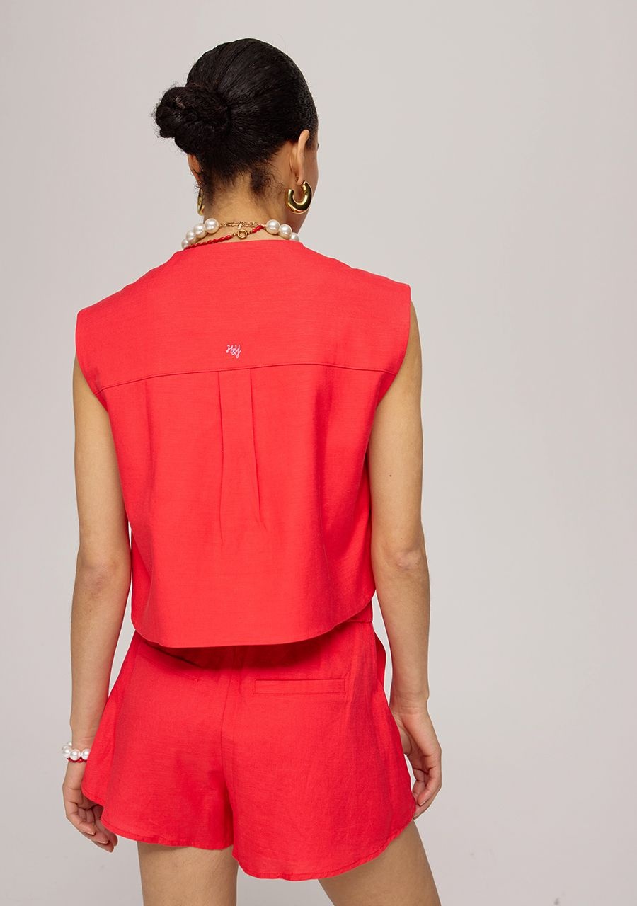HARPER & YVE Shelby Gilet Bittersweet Red