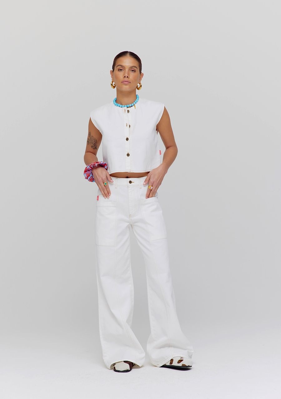 HARPER & YVE Gilly Gilet Ecru