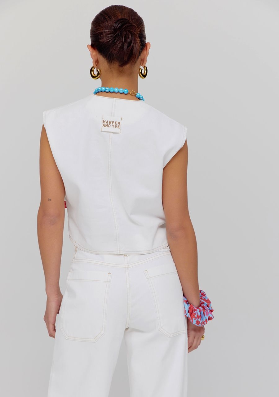 HARPER & YVE Gilly Gilet Ecru