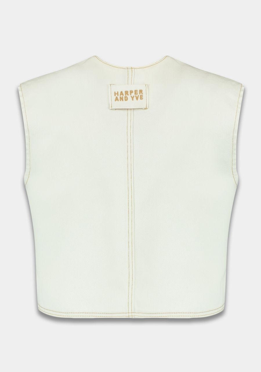 HARPER & YVE Gilly Gilet Ecru