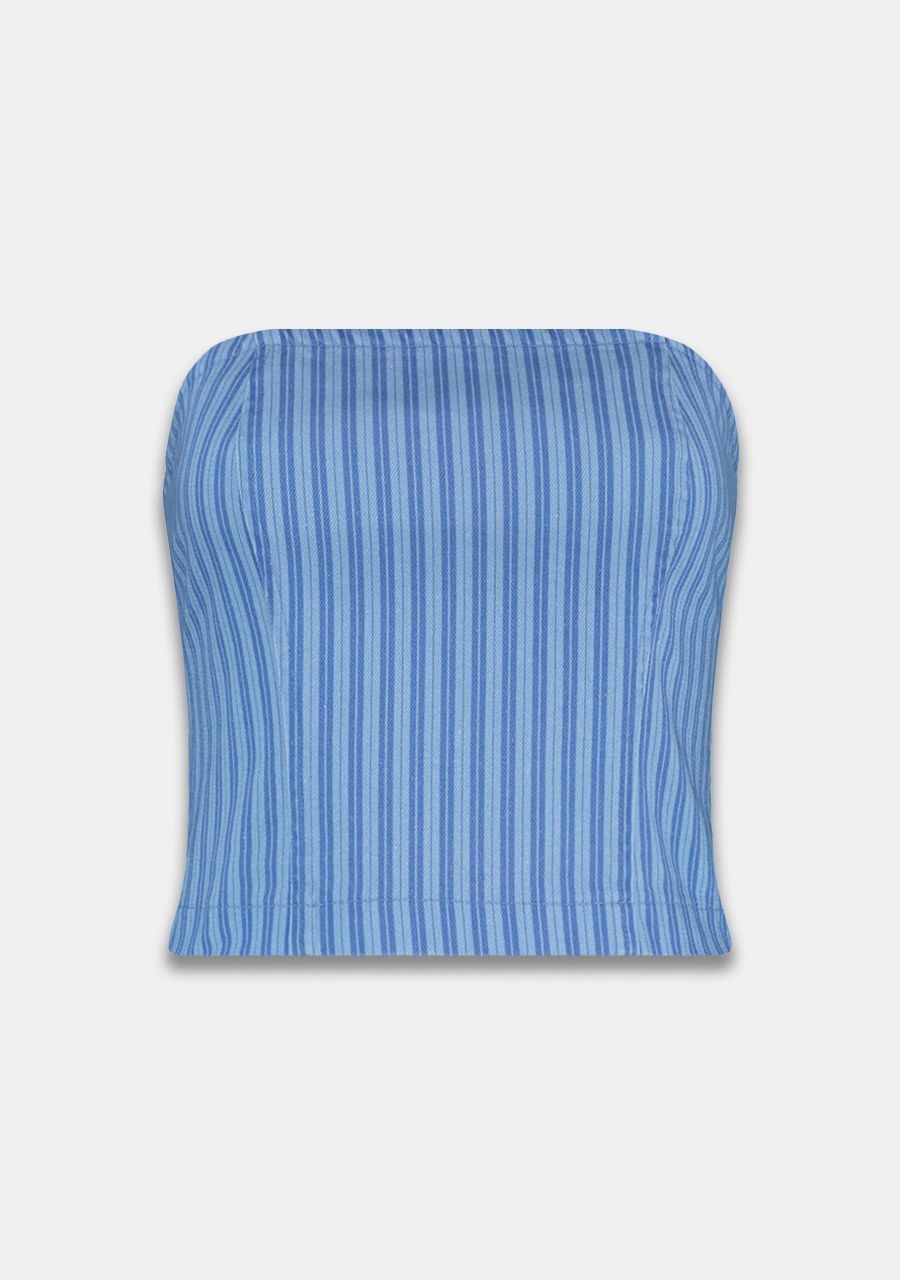 HARPER & YVE Felice SS Top Blue Stripe