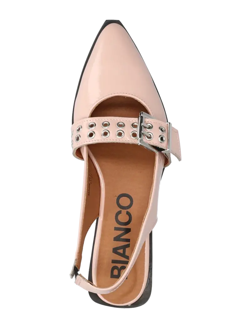BIANCO Biavictoria Single Buckle Slingback Leather Dusty Pink