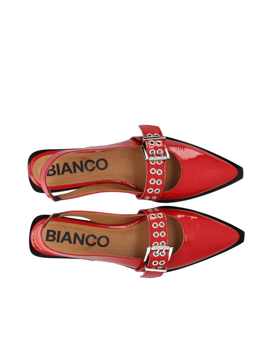 BIANCO Biavictoria Single Buckle Slingback Leather Red