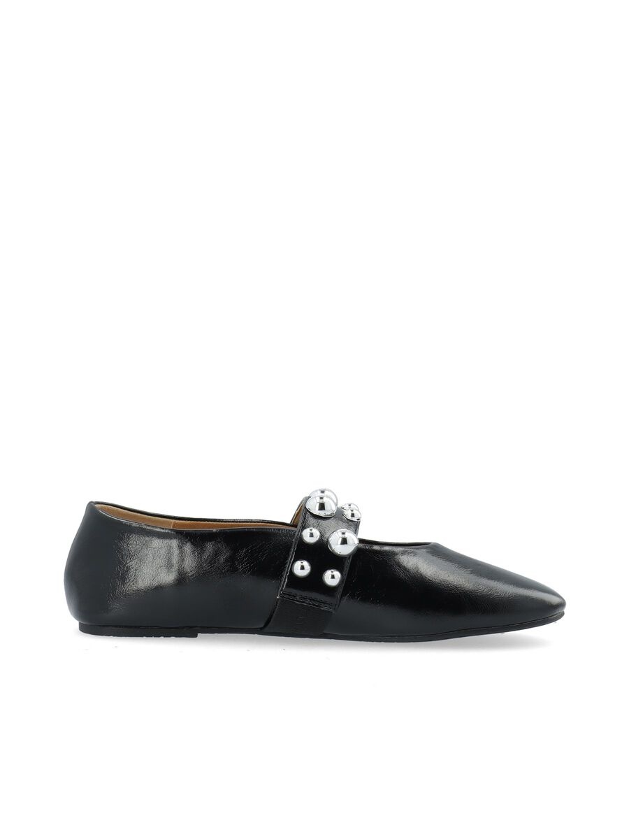 BIANCO Bialuna Ballet Flats Stud Black