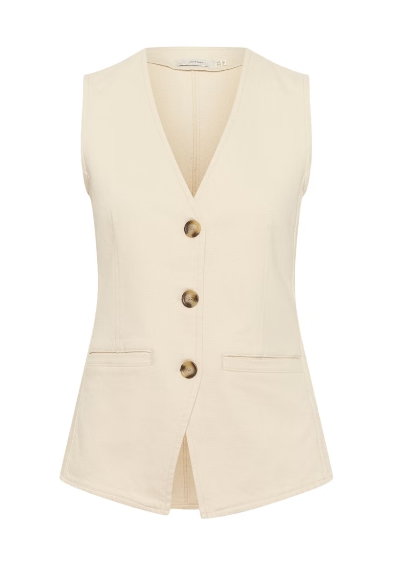 INWEAR BaccaIW Waistcoat Ecru