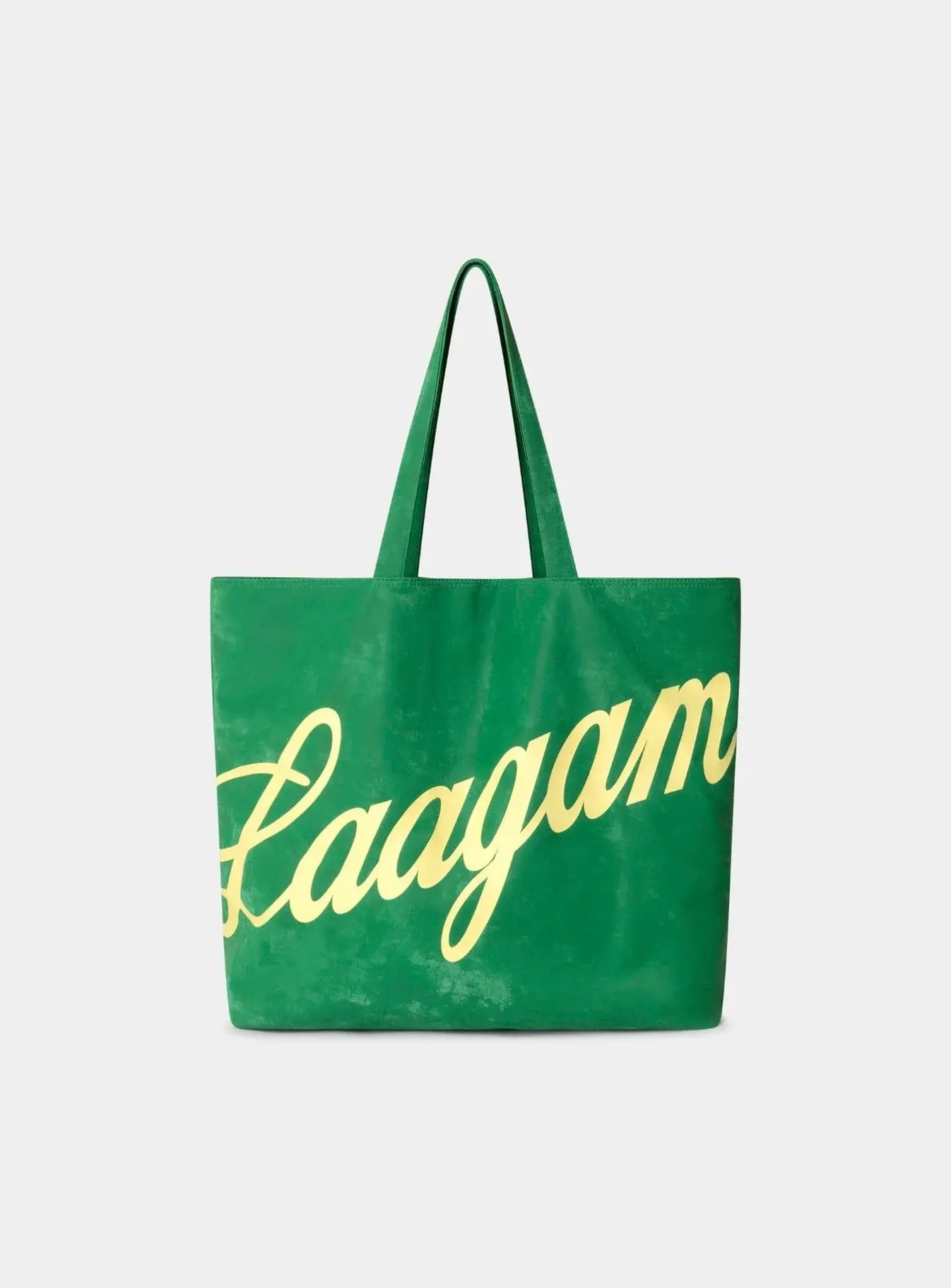 LAAGAM PARADISE GREEN SHOPPER BAG