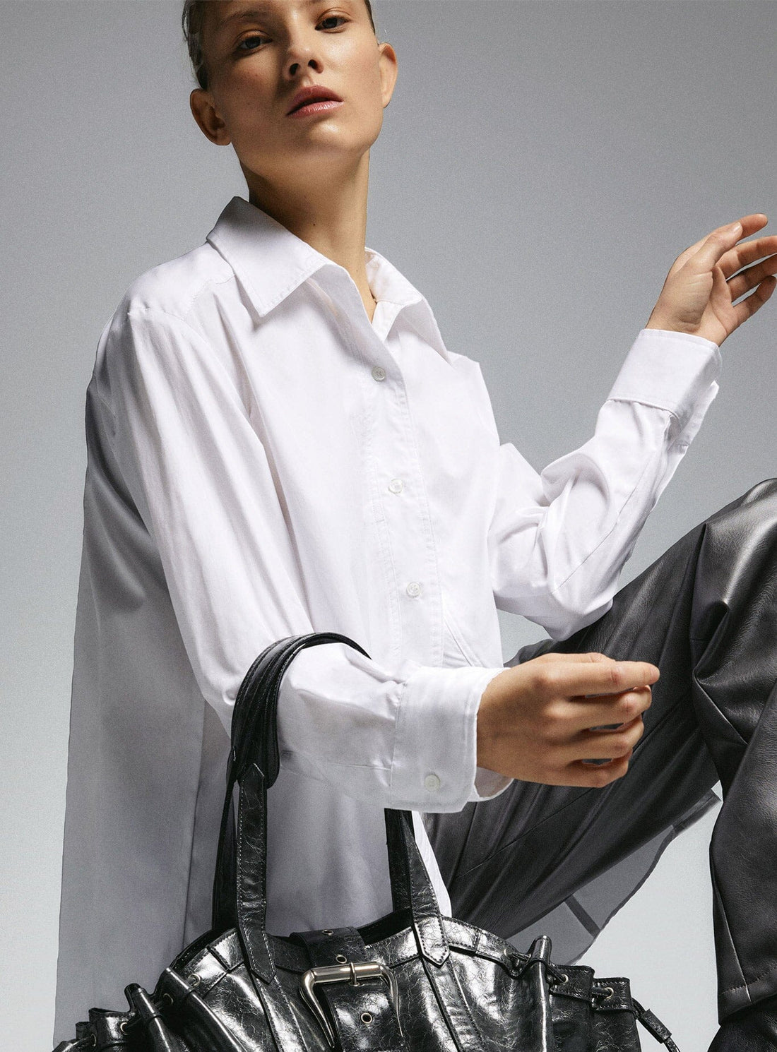 LAAGAM No Boyfriend White Shirt