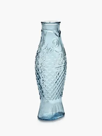 serax Fish Carafe Light Blue Transparant
