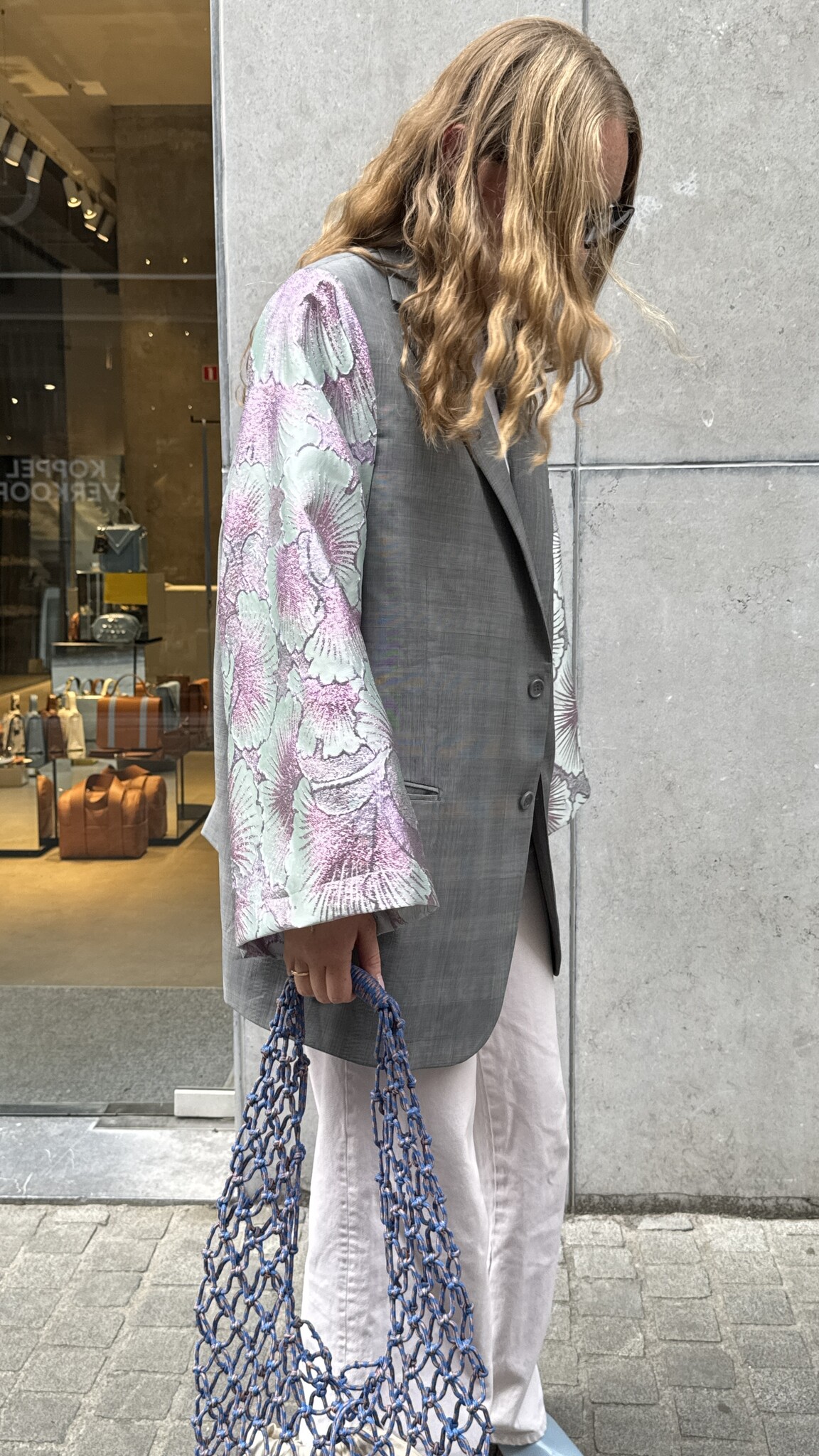 REBELLE Rebelle Blazer Grey Pink LXL