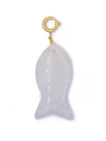 MM White Fish Charm