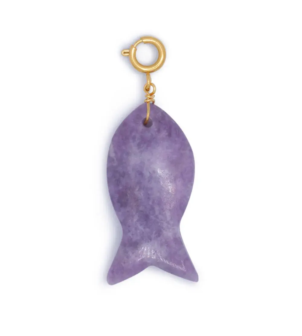 MM Lila Fish Charm