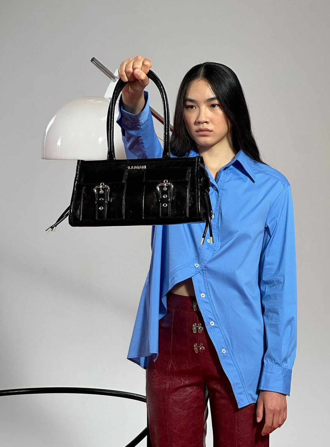 LAAGAM Ivy Black Bag