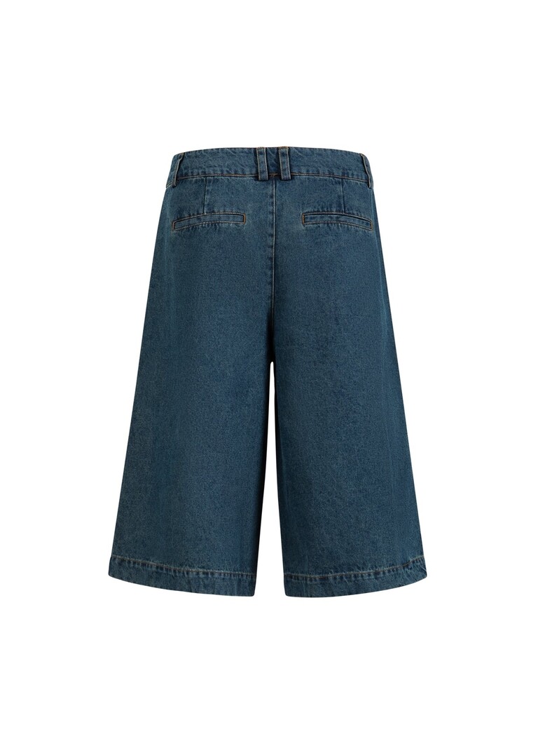 COSTER Long denim shorts