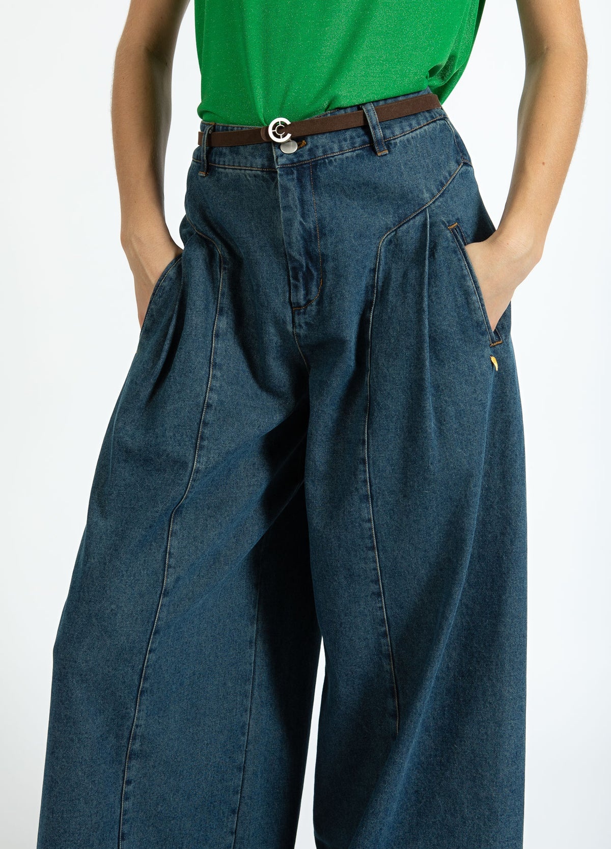 COSTER High waisted denim pants