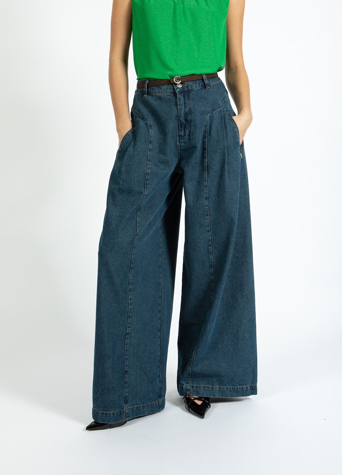 COSTER High waisted denim pants