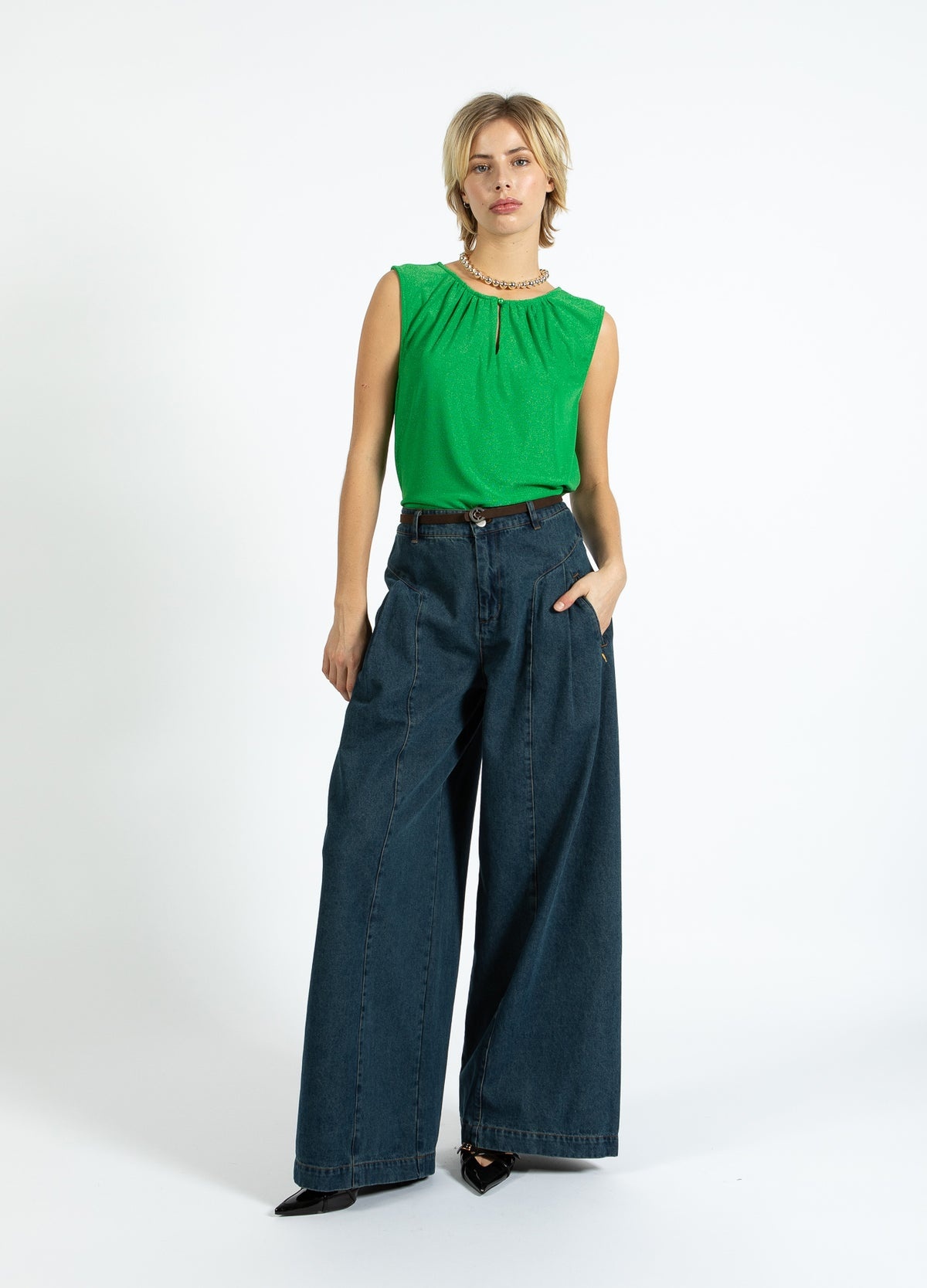 COSTER High waisted denim pants