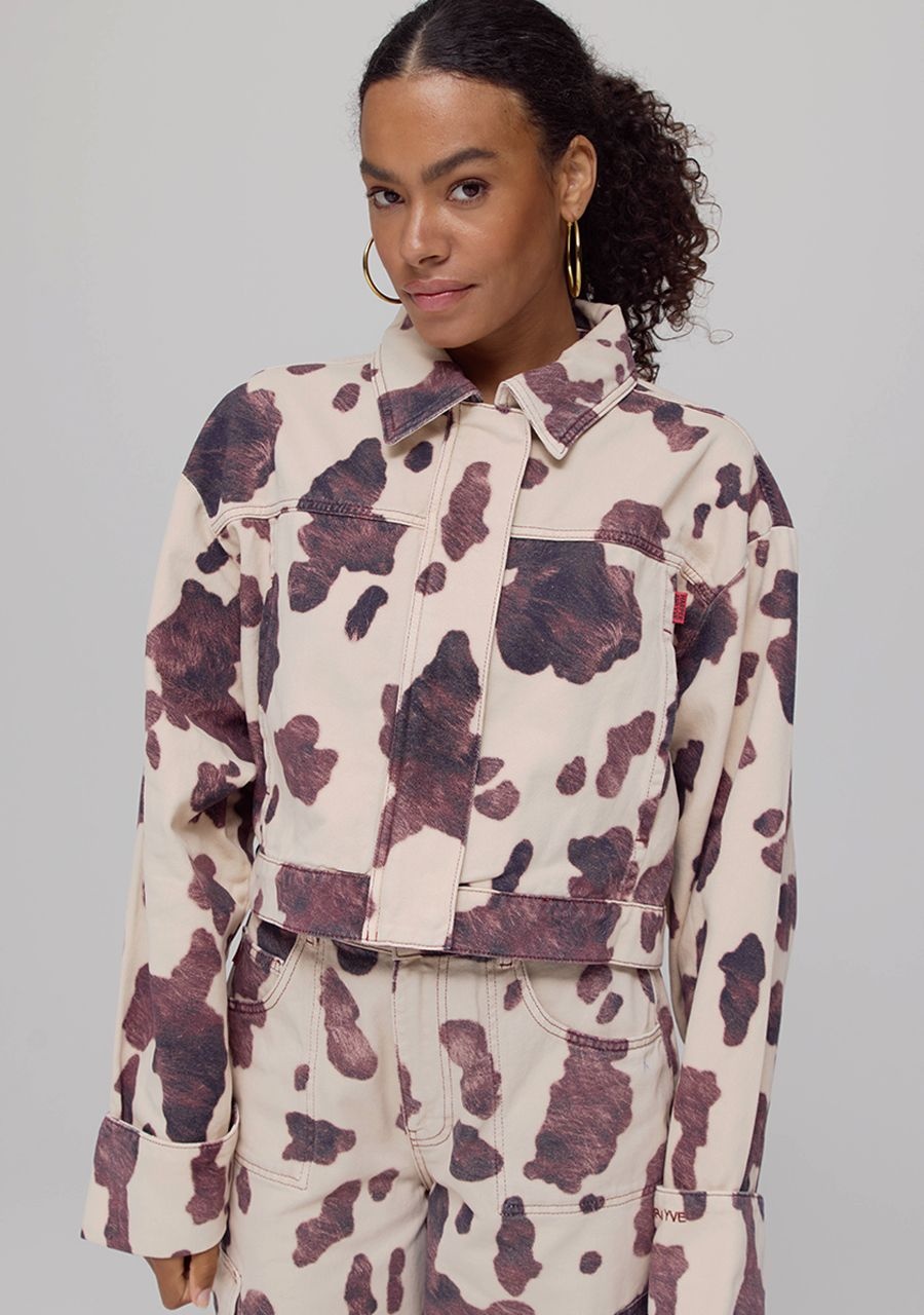 HARPER & YVE Fiona Jas - Cow Print