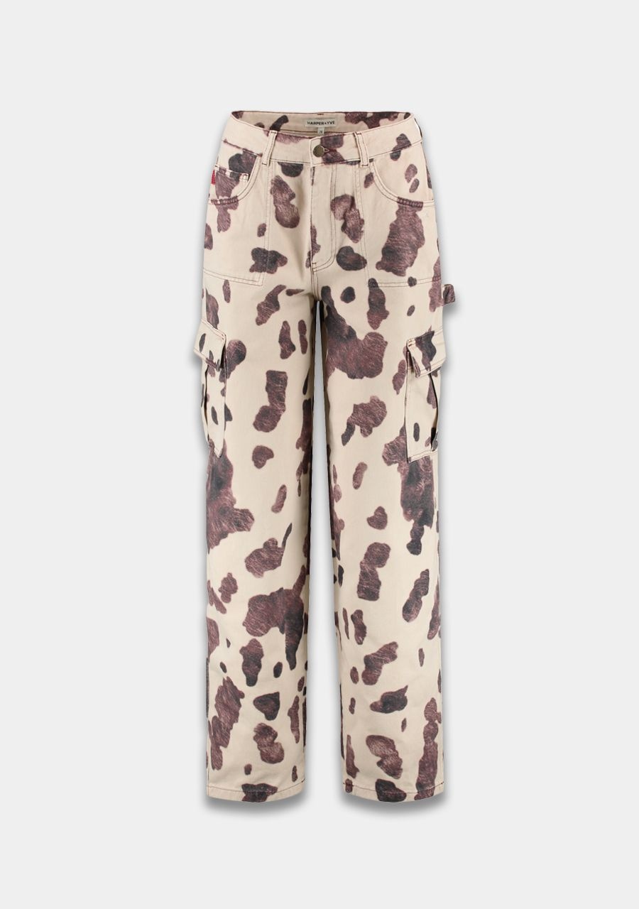 HARPER & YVE Dana Broek - Cow Print