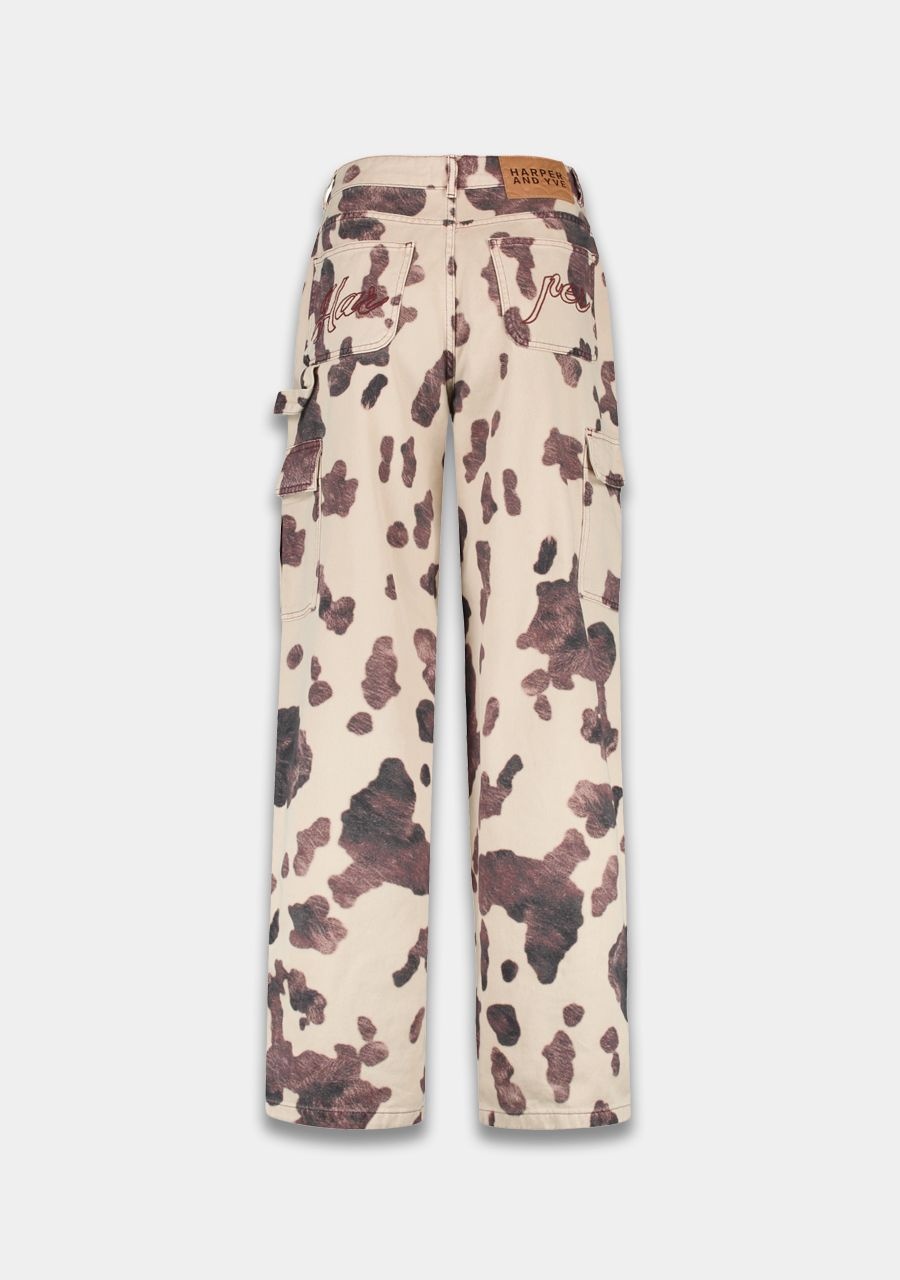 HARPER & YVE Dana Broek - Cow Print