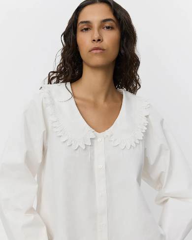 SOFIE SCHNOOR ManonSW Collared Shirt - Cream