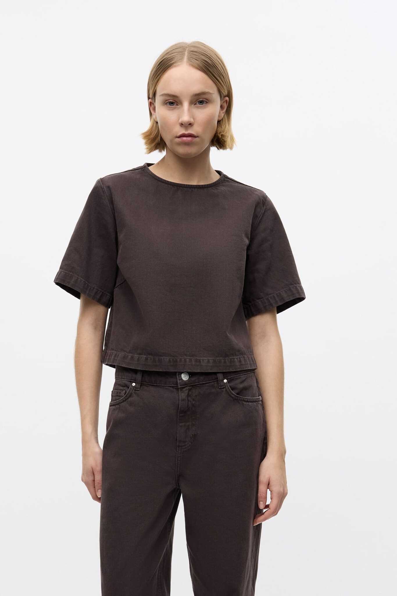 ENVII Eniris SS Top - Chocoladebruin