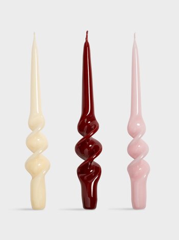 &KLEVERING 3-piece Candle Set - Alpha Red