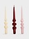 &KLEVERING 3-piece Candle Set - Alpha Red