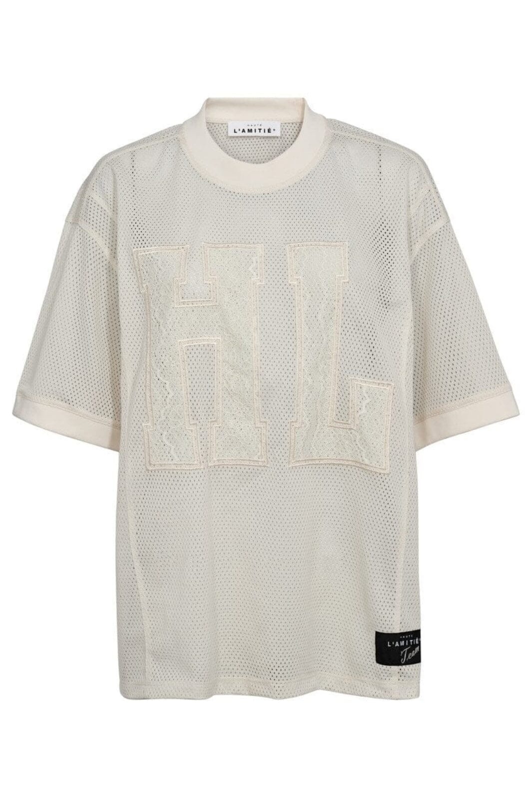 L'AMITIE Drift HL Lace Tee - Pearl