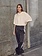 L'AMITIE Drift HL Lace Tee - Pearl
