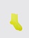 MARIA LA ROSA One Ribbed Laminated - Fluo Yellow Socks