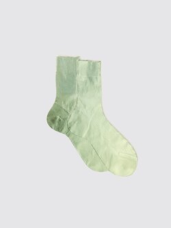 MARIA LA ROSA One Ribbed Laminated - Verdino Socks