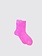 MARIA LA ROSA One Ribbed Laminated - Fushia Socks