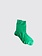 MARIA LA ROSA One Ribbed Laminated - Emerald Socks