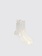 MARIA LA ROSA One Ribbed Laminated - Silver Socks